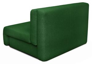 Sofa OKEYA 160 bez boków z funkcją spania, zielona