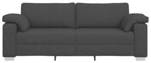 Sofa czarny 219 x 77 x 82 cm tkanina