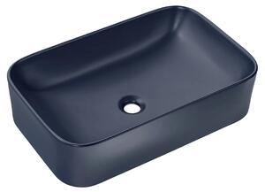 Granatowa ceramiczna umywalka nablatowa G5-G10