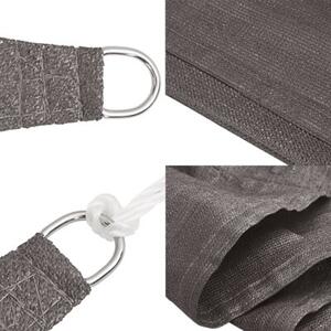Żagiel przeciwsloneczny, 160 g/m², antracytowy, 2,5x3,5 m, hdpe
