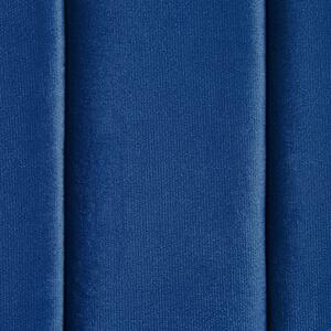 Sofa 3-osobowa niebieska tapicerowana welurowa ozdobne przezroczyste nóżki Arvika Beliani