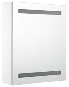Szafka łazienkowa z lustrem i LED, 50 x 13,5 x 60 cm