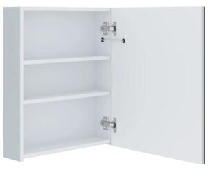 Szafka łazienkowa z lustrem i LED, 50 x 13,5 x 60 cm