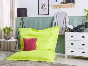 Pufa worek siedzisko z wypełnieniem do salonu dla dzieci 140x80 cm zielony Fuzzy Beliani