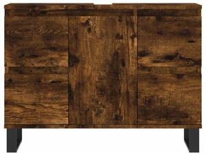 Szafka łazienkowa, przydymiony dąb, 80x33x60 cm