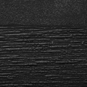 Doniczka gliniana włókno szklane kwadratowa 40x40 cm z otworami czarna Paros Beliani