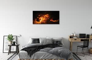 Obraz na płótnie Ogień smok