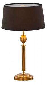 Lampa nocna stołowa złota podstawa i czarny abażur Jupiter BM L MS 1954 Batumi E27 60cm