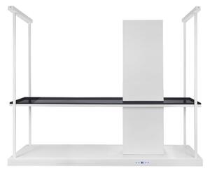 Okap wyspowy Metropolis Elite Glass White Matt 120 cm
