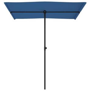 Parasol ogrodowy na aluminiowym słupku, 180x110 cm, niebieski