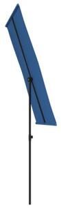 Parasol ogrodowy na aluminiowym słupku, 180x110 cm, niebieski