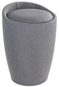Pufa CANDY GREY - kosz na pranie, 2w1, WENKO