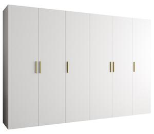 Szafa uchylna otwierana Bari 1 300 wys. 202 cm biaÅy + u. zÅoty