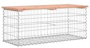 Ławka ogrodowa z gabionem, 103x44x42 cm, lite drewno daglezjowe