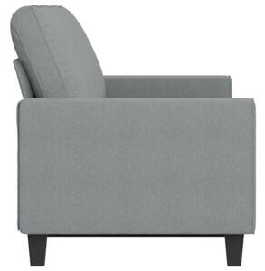 Sofa 3-osobowa, jasnoszara, 180 cm, tapicerowana tkaninÄ