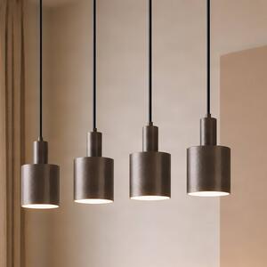 Lampa wisząca Ovelia Lindby, możliwość ściemniania, brązowy / rdzawy, salon / jadalnia, metal, nowoczesny