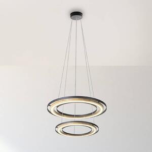Globo Lampa wisząca Rilas, możliwość ściemniania, czarny, salon / jadalnia, metal