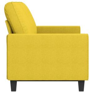 Sofa 3-osobowa, jasnoÅ¼Ã³Åta, 180 cm, tapicerowana tkaninÄ