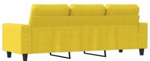 Sofa 3-osobowa, jasnoÅ¼Ã³Åta, 180 cm, tapicerowana tkaninÄ
