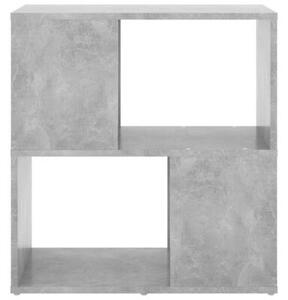 Regał na książki, betonowy szary, 60x24x63 cm