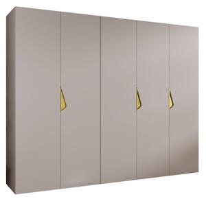Szafa uchylna otwierana Sandi 1 250 wys. 202 cm kaszmir + u. zÅoty