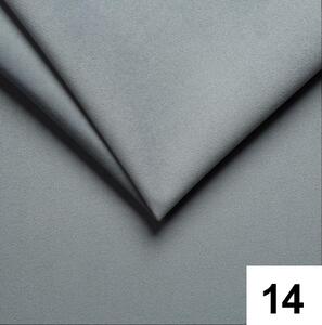 Tapicerowane łóżko kontynentalne DIRELIS TRINITY 140x200 cm szare Materac: Materac sprężynowy Bonell
