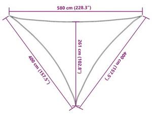 Żagiel przeciwsłoneczny 160 g/m², pomarańczowy, 4x4x5,8 m, hdpe