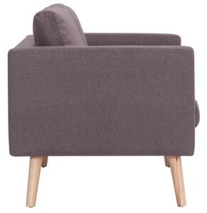 Sofa 2-osobowa, tapicerowana tkaninÄ , taupe