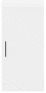 Nowoczesna szafka łazienkowa z dwoma drzwiami, biały, minimalistyczny design