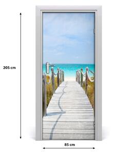 Naklejka fototapeta na drzwi Ścieżka na plażę