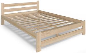 Sosnowe łóżko w stylu skandynawskim 120x200 - Zinos 3X