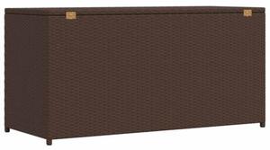 Skrzynia ogrodowa, brązowa, 120 x 50 x 60 cm, rattan pe
