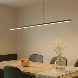 Lampa wisząca Solvar Lucande, możliwość ściemniania, czarny, salon / jadalnia, metal, nowoczesny