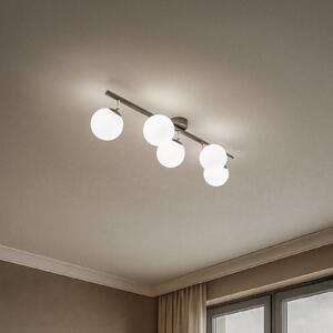 Lampa sufitowa Drum Domiluce, możliwość ściemniania, brązowy / rdzawy, salon / jadalnia, metal