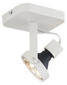 Designerski reflektor sufitowy biały GU10 70 mm obrotowy i uchylny - Vo Oswietlenie wewnetrzne