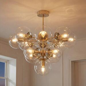 Lampa sufitowa Zumba Domiluce, możliwość ściemniania, mosiężny / złoty, salon / jadalnia, metal, nowoczesny