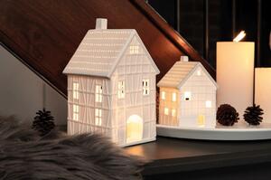 Lampion porcelanowy domek 12cm - pruski domek mały RAEDER