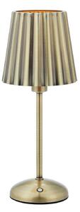 Markslöjd Lampa stołowa Celia, możliwość ściemniania, brązowy / mosiężny, salon / jadalnia, metal
