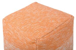Puf pomarańczowy bawełniany 40 x 40 cm kwadratowy ombre wypełnienie EPS Hirri Beliani