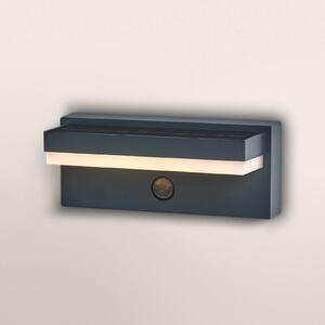 OSRAM Lampa solarna ENDURA STYLE ROBUST szara, czujnik IP54 USB, aluminiowy / szary / cynkowy, aluminium, nowoczesny