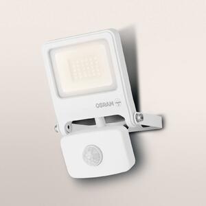 OSRAM Reflektor zewnętrzny ENDURA FLOOD, biały, czujnik 20 W 830 IP44 FLOOD, biały / opal, aluminium
