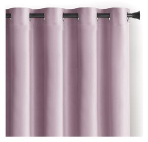 Jasnoróżowa aksamitna zasłona częściowo zaciemniająca (dimout) 140x245 cm Eyelets – Restilo
