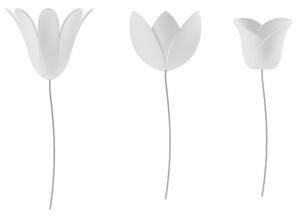 Dekoracja ścienna kwiaty 9szt BLOOMER biała UMBRA mantecodesign