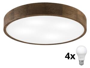 Brilagi Brilagi - Lampa sufitowa LED CARVALHO 4xE27/60W/230V dąb orzech śr. 57,5 cm BG2151