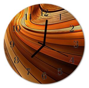 Zegar szklany okrągły Abstrakcja