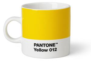 Kubek espresso 120 ml żółty PANTONE mantecodesign