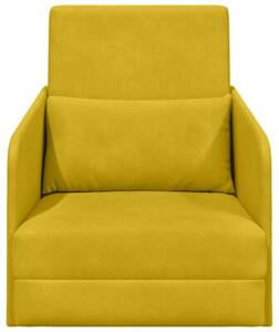 Sofa bed Å»Ã³Åty 65 x 80 x 83 cm aksamit