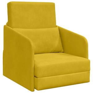 Sofa bed Å»Ã³Åty 65 x 80 x 83 cm aksamit