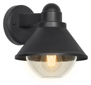 Czarna nowoczesna lampa elewacyjna - D175-Quvi