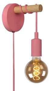 Lampa ścienna dla dzieci w różowym kolorze Paulien Wood